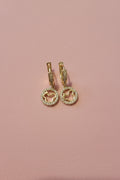 18K gold filled Mikey Mouse Earrings with CZs.