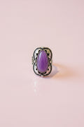 Dolls Native American Navajo silver plated stretch Ring.  Adjustable ring size 7 and over