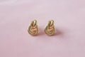 18K Gold filled Knot Earrings 8mm