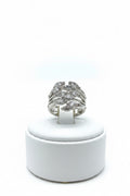 Dolls Silver plated Stretch Ring multi  cubic zirconia ring