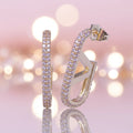 18k Gold filled V Hoop Earrings