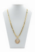 18K Gold filled 20” 7 mm Cuban link chain with Eagle pendant