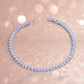 18K white Gold filled Marquis Cut Tennis Bracelet.